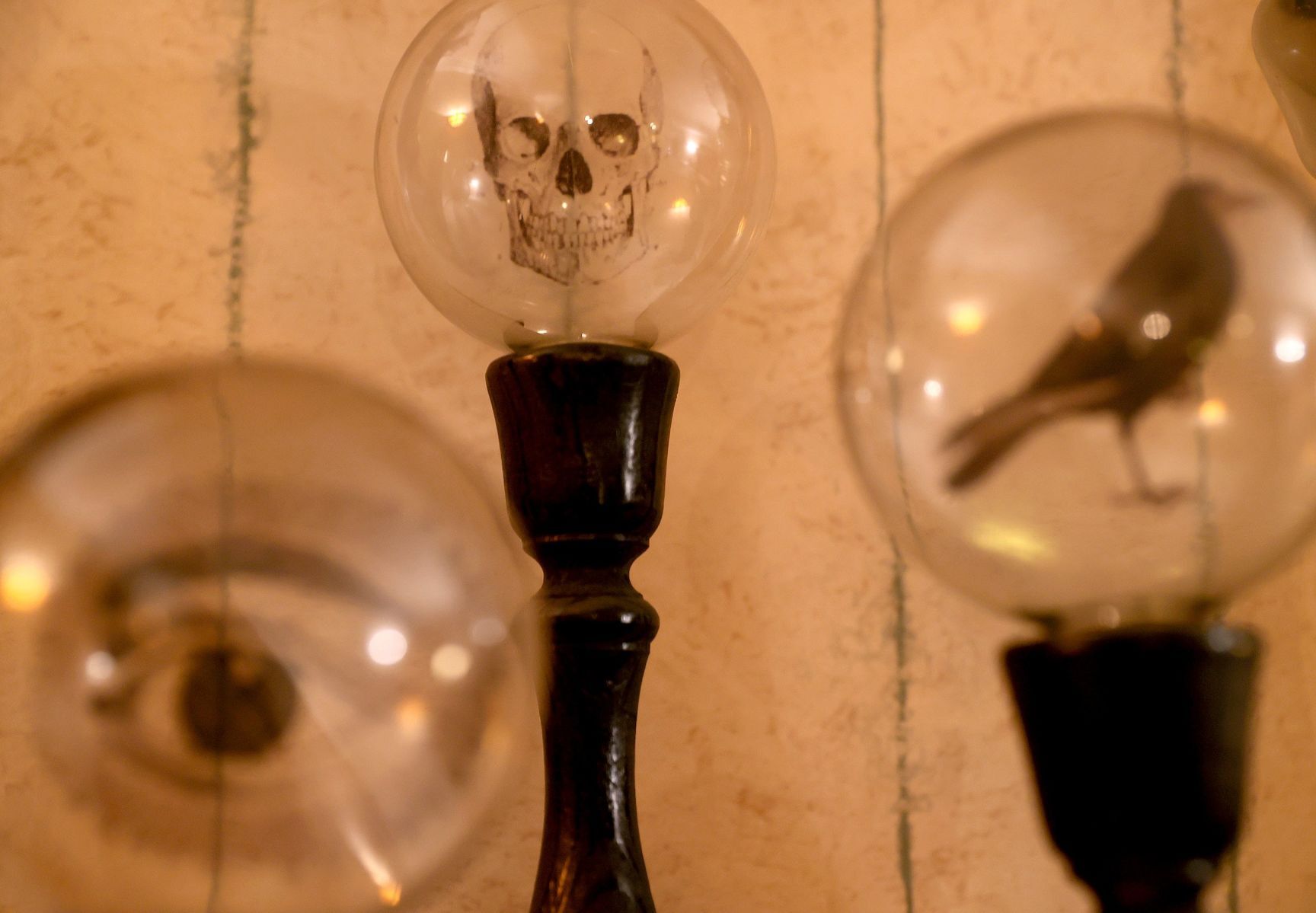 Halloween enthusiast keeps permanent themed display